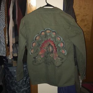Patchwork Military Jacket